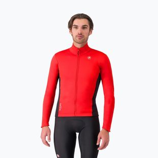 Men's cycling jacket Castelli Entrata 2 red/black