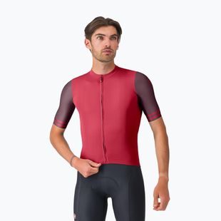Men's cycling jersey Castelli Prologo Lite 2 rich red/bordeaux