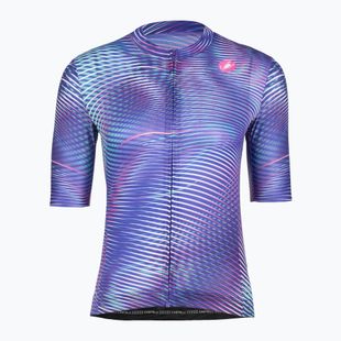 Women's cycling jersey Castelli Cosmic Vortex multicolor ultraviolet rose