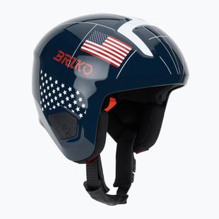 Ski helmet Briko Vulcano 2.0 USA Mips shiny blue/white/cardinal red