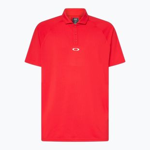 Men's Oakley Iconic Oakley Ss Polo Shirt red line
