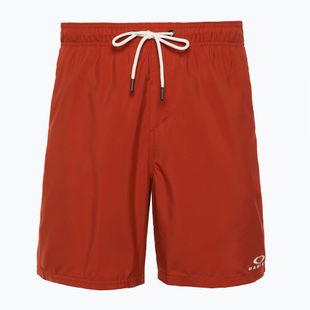Men's Oakley Clear Lake 18" Volley flame red swim shorts