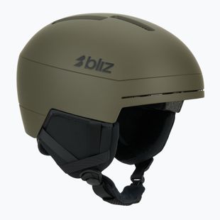 Ski helmet Bliz S002 matte camo green