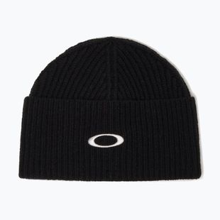 Winter hat Oakley Ellipse Ribbed Beanie blackout