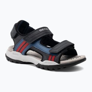 Geox Borealis ocean blue/red junior sandals