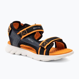 Geox Airadyum ocean blue/orange junior sandals