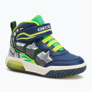 Geox Inek navy/lime green children's shoes