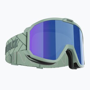 Bliz Rave matt green/brown blue ski goggles