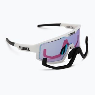 Bliz Fusion Small Nano Optics Nordic Light matt white/begonia/violet blue sunglasses