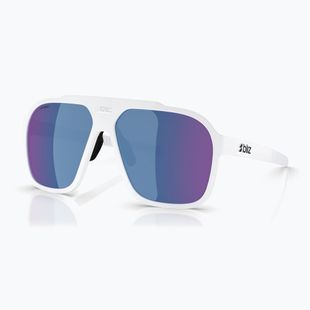 Bliz A002 matte white/grey blue multi sunglasses
