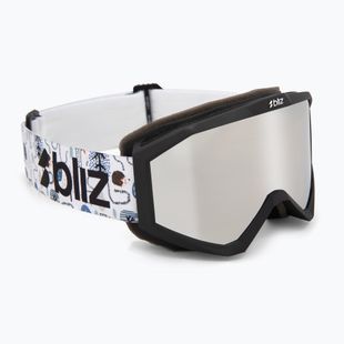 Children's ski goggles Bliz Liner Jr matte black/brown/silver mirror