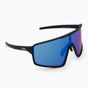 Bliz P001 matte black/grey blue mirror sunglasses
