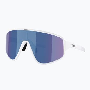 Sunglasses Bliz A004 matte white/grey blue mirror