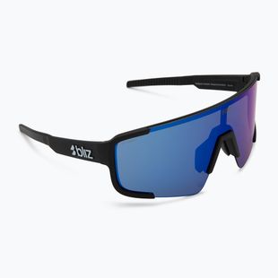 Sunglasses Bliz P003 matte black/grey blue mirror
