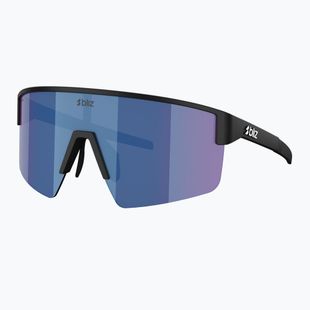 Sunglasses Bliz P004 matte black/grey blue mirror