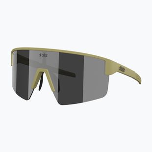 Sunglasses Bliz P004 matte amber green/smoke silver mirror