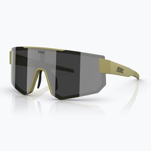 Sunglasses Bliz P005 matte amber green/smoke silver mirror