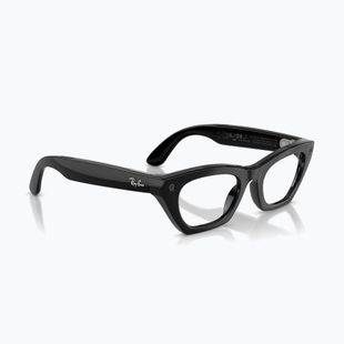 Glasses with a camera Ray-Ban Meta Zena shiny black/trs g. green