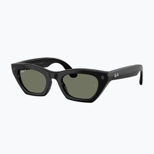 Glasses with a camera Ray-Ban Meta Zena shiny black/g15 green polar