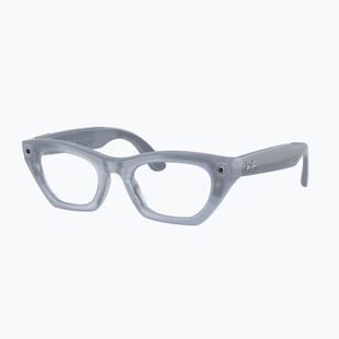 Glasses with a camera Ray-Ban Meta Zena milky grey lilac/trs copper