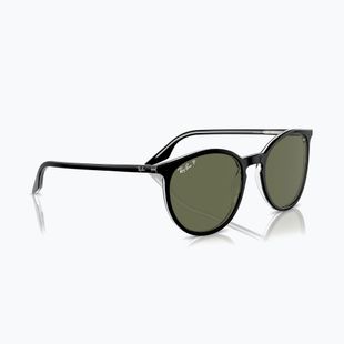 Sunglasses Ray-Ban RB2204 transparent black/green polarized