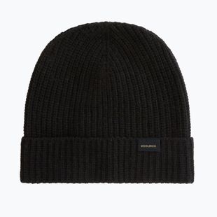 Men's winter hat Woolrich Knitted Ribbed Beanie black