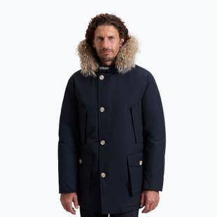 Men's insulated coat Woolrich Arctic Detachable Fur Parka melton blue