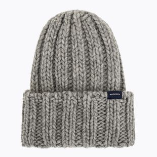 Women's winter hat Woolrich Chunky Beanie light grey melange