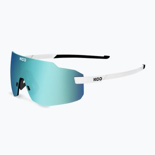 Koo Supernova white/turquoise mirror sunglasses