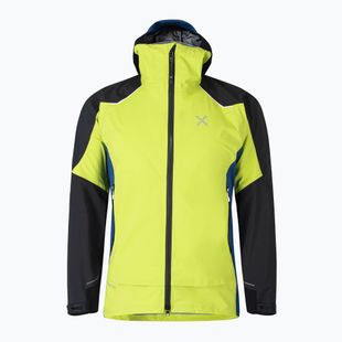 Men's rain jacket Montura Tribute verde lime/deep blue