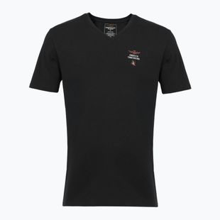 Men's T-shirt Aeronautica Militare AM1UTI006 V-Neck black