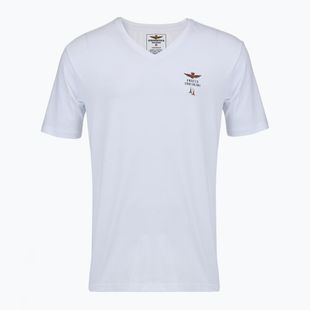 Men's T-shirt Aeronautica Militare AM1UTI006 V-Neck white