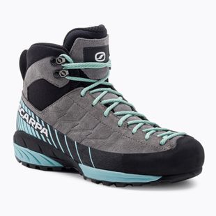 SCARPA Mescalito Mid GTX midgray/aqua women's approach shoes
