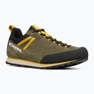 Men's trekking boots SCARPA Crux 2 GTX kalamata/lemon curry