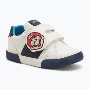 Children's shoes Geox Gisli white/navy/orange