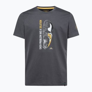 La Sportiva Solution men's T-shirt carbon/yellow