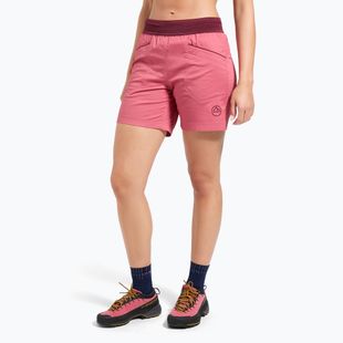 Women's trekking shorts La Sportiva Roots rosebay/redwood