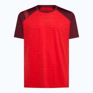 La Sportiva men's Sunfire mountain red / redwood T-shirt