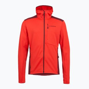 Men's La Sportiva Chill Thermal Hoody mountain red / redwood trekking sweatshirt