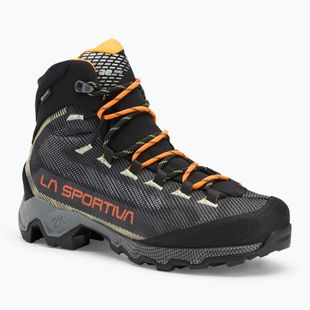 Men's La Sportiva Aequilibrium Hike GTX carbon/ papaya high-mountain boot