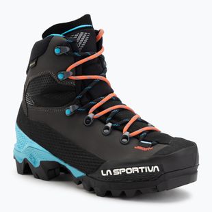 Women's mountaineering boots La Sportiva Aequilibrium LT GTX black/hibiscus