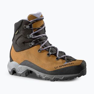 Women's mountaineering boots La Sportiva Aequalibrum Trek GTX coffee/stone