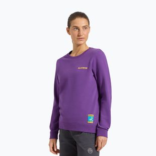 Women's sweatshirt La Sportiva Climbing On The Moon viola/giallo