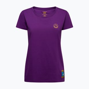 Women's T-shirt La Sportiva Climbing on the Moon viola/giallo