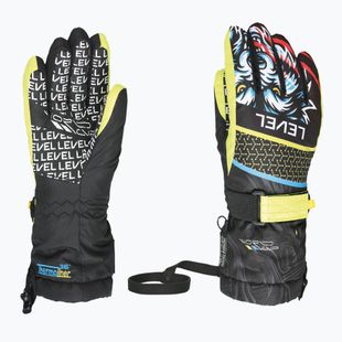 Children's snowboard gloves Level Junior ninja black