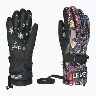 Children's snowboard gloves Level Junior purple
