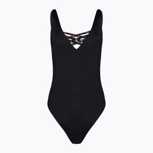 Women's one-piece swimsuit EA7 Emporio Armani Water Sports BW Tape nero