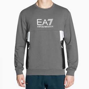 Men's EA7 Emporio Armani Train Summer Block iron gate sweatshirt