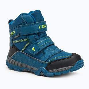 CMP Pyry Children's Snowboots petrol / yellow fluo