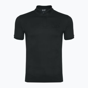 Men's EA7 Emporio Armani Train Lux Polo Modal black T-shirt